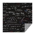 thumbnail image 1 of Math Equations Geometric Shapes Black Pattern Square Tablecloth,Waterproof Square Table Cover,Wipeable Spillproof Washable Table Cover for Home Kitchen Party Decor 52"x52"(132x132cm), 1 of 6