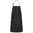 thumbnail image 1 of Math Equations Geometry Black Pattern Apron-Garden Aprons for Women with Pockets-Cotton Linen Waterproof Kitchen Cooking Gardening Aprons Adjustable for Kitchen,Cooking,BBQ and Salon 33x27 Inch, 1 of 7