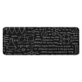 thumbnail image 1 of Math Equations Geometry Black Pattern Kitchen Rug Mat,Kitchen Runner Rugs Non Skid Washable,Decorative Kitchen Floor Mats for Kitchen,Sink,Laundry,17"x47.2", 1 of 7