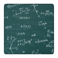 thumbnail image 1 of Math Equations Geometry Green Pattern Square Fitted Tablecloth with Elastic Edge,Square Table Cover,Washable Elastic Table Cover for Home Kitchen Party Decor 36"x36", 1 of 6