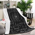 thumbnail image 1 of Math Equations Geometry Shapes Black Pattern Blanket,Comfortable Soft Flannel Throw Blanket,All Season,Warm Lightweight Blankets for Sofa Bed Couch Living Room Chair,40"x50", 1 of 4