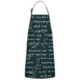 thumbnail image 1 of Math Equations Geometry Tools Green Pattern Apron-Garden Aprons for Women with Pockets-Cotton Linen Waterproof Kitchen Cooking Gardening Aprons Adjustable for Kitchen,Cooking,BBQ and Salon 33x27 Inch, 1 of 7