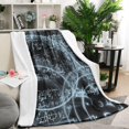 thumbnail image 1 of Math Equations Glowing Formulas Black Pattern Blanket,Comfortable Soft Flannel Throw Blanket,All Season,Warm Lightweight Blankets for Sofa Bed Couch Living Room Chair,50"x60", 1 of 4