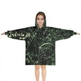 thumbnail image 1 of Math Equations Glowing Green Pattern Blanket Hoodies for Kids 6-13YR Oversize Wearable Blanket Hoodies for Boys Girls Teens, 1 of 7
