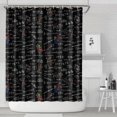 thumbnail image 1 of Math Equations Graphs Black Pattern Shower Curtain 72"x84" ,Bathroom Decorative Shower Curtains Set with 12 Hooks,Modern Waterproof Washable Shower Curtain, 1 of 6