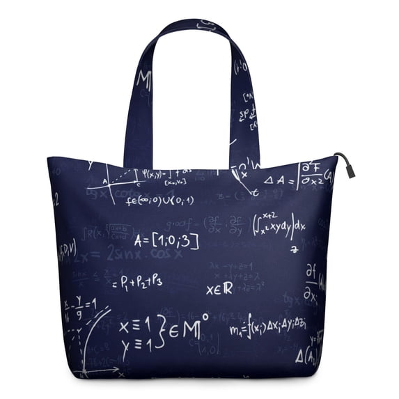 Math Equations Graphs Black Pattern Travel Tote Bags for Women Carry On,Large Weekender Bags for Women Travel,Multi Functional Duffle Bag for Work,Shopping,Sports