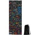 thumbnail image 1 of Math Equations Handwritten Notes Black Pattern Hot Yoga Mat Towel Non Slip for Hot Yoga - Quick-Drying Yoga Mat Cover with 4 Corner Pockets with Travel Bag - Hot Yoga Towel Non Slip 74"x26", 1 of 6