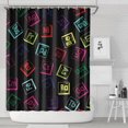 thumbnail image 1 of Math Equations Lab Diagrams Green Pattern Shower Curtain 84"x72" ,Bathroom Decorative Shower Curtains Set with 12 Hooks,Modern Waterproof Washable Shower Curtain, 1 of 6