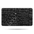 thumbnail image 1 of Math Equations Lab Tools Black Pattern Bathroom Rugs Mat,Non Slip Microfiber Bathroom Rug,Rubber Backing,Soft Bathroom Mats for Bathroom Floor,Tub and Shower,17x30in(43x75cm), 1 of 3