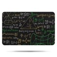 thumbnail image 1 of Math Equations Mathematical Shapes Black Pattern Bathroom Rugs Mat,Non Slip Microfiber Bathroom Rug,Rubber Backing,Soft Bathroom Mats for Bathroom Floor,Tub and Shower,17x27in(43x68cm), 1 of 5