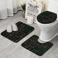 thumbnail image 1 of Math Equations Mathematical Shapes Black Pattern Bathroom Rugs Sets 3 Piece,Toilet Cover Set,Absorbent Non Slip Bathroom Mats Sets with U-Shaped Contour Rug Toilet Rug Set, 1 of 5