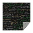 thumbnail image 1 of Math Equations Mathematical Shapes Black Pattern Square Tablecloth,Waterproof Square Table Cover,Wipeable Spillproof Washable Table Cover for Home Kitchen Party Decor 42"X42"(107x107cm), 1 of 6