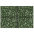 thumbnail image 1 of Math Equations Molecule Icons Green Pattern Summer Placemats Table Placemats Set Of 4-Linen Kitchen Washable Placemats Table Mats 11.8"x17.7" Non-Slip Heat Resistant, 1 of 6