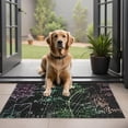 thumbnail image 1 of Math Equations Multicolor Formulas Black Pattern Door Rugs,Washable Non Slip Door Mats Indoor,Decorative Door Mats,Entry Mat Indoor for Entrance,Bedroom,Kitchen,Bathroom,20"x32", 1 of 6