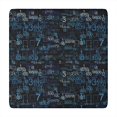 thumbnail image 1 of Math Equations Number Patterns Blue Pattern Square Fitted Tablecloth with Elastic Edge,Square Table Cover,Washable Elastic Table Cover for Home Kitchen Party Decor 34"x34", 1 of 6