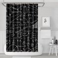 thumbnail image 1 of Math Equations Physics Formulas Black Pattern Shower Curtain 72"x72" ,Bathroom Decorative Shower Curtains Set with 12 Hooks,Modern Waterproof Washable Shower Curtain, 1 of 6
