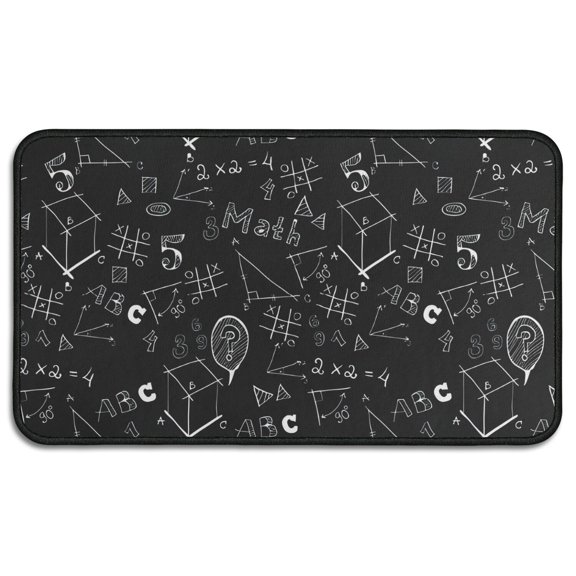 Math Equations Physics Formulas Door Rugs,Washable Non Slip Door Mats Indoor,Decorative Door Mats,Entry Mat Indoor for Entrance,Bedroom,Kitchen,Bathroom,30"x17"
