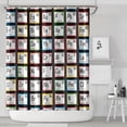 thumbnail image 1 of Math Equations Science Icons Blue Pattern Shower Curtain 84"x72" ,Bathroom Decorative Shower Curtains Set with 12 Hooks,Modern Waterproof Washable Shower Curtain, 1 of 6