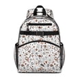 thumbnail image 1 of Math Equations Science Icons White Pattern Backpack for School,Cute School Bag,Schoolbag with Adjustable Shoulder Straps & Padded Back,15.25"x11.5"x5.25", 1 of 5