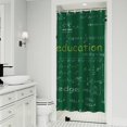 thumbnail image 1 of Math Equations Science Terms Green Pattern Shower Curtain 36"x72" ,Bathroom Decorative Shower Curtains Set with 12 Hooks,Modern Waterproof Washable Shower Curtain, 1 of 6