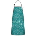 thumbnail image 1 of Math Equations Science Tools Green Pattern Apron-Garden Aprons for Women with Pockets-Cotton Linen Waterproof Kitchen Cooking Gardening Aprons Adjustable for Kitchen,Cooking,BBQ and Salon 33x27 Inch, 1 of 7
