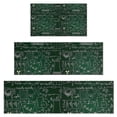 thumbnail image 1 of Math Equations Science Tools Green Pattern Kitchen Rugs Sets Of 3,Kitchen Runner Rugs Non Skid Washable,Decorative Kitchen Floor Mats for Kitchen,Sink,Laundry,17"x30"+ 17"x47" + 17"x59", 1 of 6