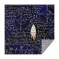 thumbnail image 1 of Math Equations Space Rocket Blue Pattern Square Tablecloth,Waterproof Square Table Cover,Wipeable Spillproof Washable Table Cover for Home Kitchen Party Decor 42"X42"(107x107cm), 1 of 6