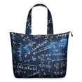 thumbnail image 1 of Math Equations Starry Blue Background Pattern Travel Tote Bags for Women Carry On,Large Weekender Bags for Women Travel,Multi Functional Duffle Bag for Work,Shopping,Sports, 1 of 5