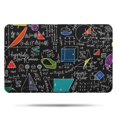 thumbnail image 1 of Math Equations Symbols Black Pattern Bathroom Rugs Mat,Non Slip Microfiber Bathroom Rug,Rubber Backing,Soft Bathroom Mats for Bathroom Floor,Tub and Shower,17x27in(43x68cm), 1 of 5