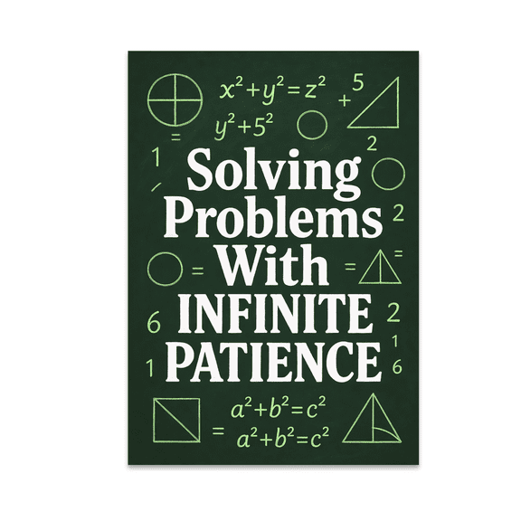 Math Equations Wall Art - Math Educator - 13x19 Poster Print