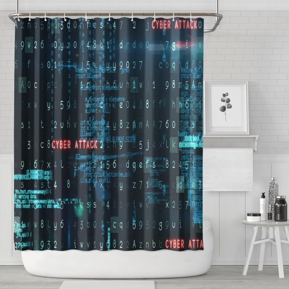 Math Equations White Formulas Brown Pattern Shower Curtain 72"x84" ,Bathroom Decorative Shower Curtains Set with 12 Hooks,Modern Waterproof Washable Shower Curtain