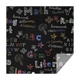 thumbnail image 1 of Math Equations White Symbols Black Pattern Square Tablecloth,Waterproof Square Table Cover,Wipeable Spillproof Washable Table Cover for Home Kitchen Party Decor 42"X42"(107x107cm), 1 of 6