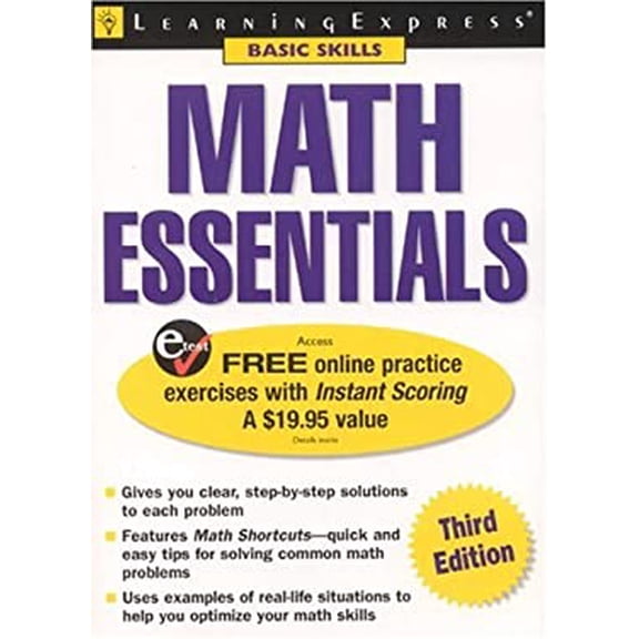 Pre-Owned Math Essentials (Learning Express: Basic Skills) (Paperback) 1576855554 9781576855553