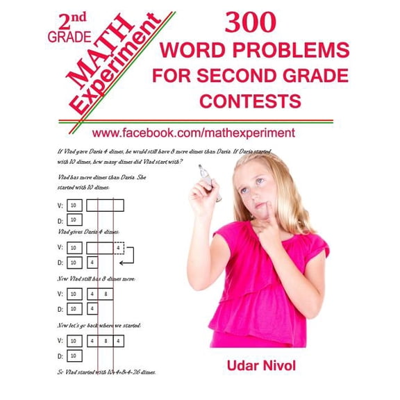 Math Experiment: Math Experiment - 300 Word Problems for Second Grade Contests (Series #1) (Paperback)