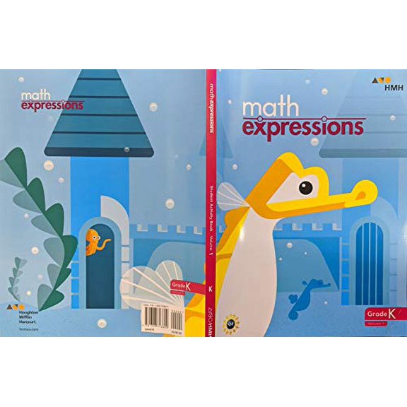 Math Expressions, Common Core, Student Activity Book, Grade K Volume 1, 9781328743800, 1328743802