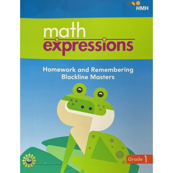 Math Expressions (StA) Homework and Remembering Blackline Master Grade 1