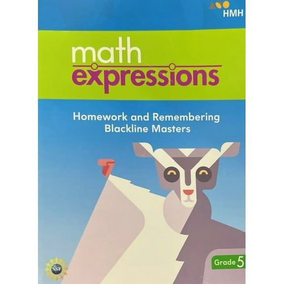 Math Expressions (StA), Homework and Remembering Blackline Master Grade 5 9781328744333 1328744337