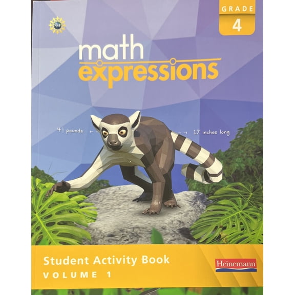 Math Expressions, Student Activity Book, Grade 4 Volume 1, c. 2025, 9780358956563, 0358956560