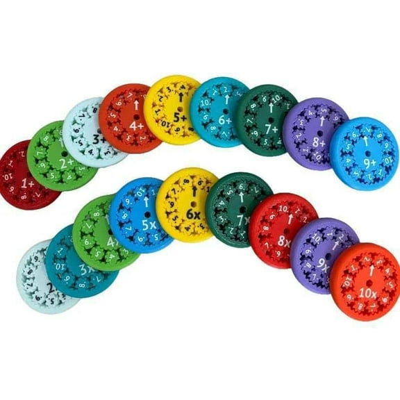 Math Fidget Spinners,Educational Math Fact Fidget Spinners - Learn Division & Multiplication - Perfect for Stimmers & Fidgeters