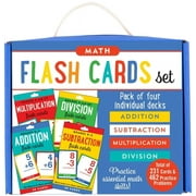 Math Flash Card Set Addition, Subtraction, Multiplication, and Division Four-Deck Set Other