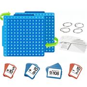 Math Flash Cards & Math Board, Multiplication Flash Cards Times Table Chart | Math Manipulatives Division, Addition, Subtraction Math Games For Teens, Learning For Home, Classroom, School
