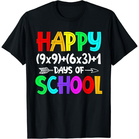 Math Formula 100 Days Of School Funny Math Teacher 100th Day T-Shirt