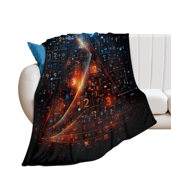 Math Formula Blanket Lightweight Cozy Couch Bed Super Soft And Microfiber Throws Blankets for All Seasons