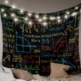 thumbnail image 1 of Math Formula Geometric Small Tapestry for Bedroom Wall Hanging Tapestry, Modern Art Black Yellow Ceiling Backdrop Tapestries Poster Blanket Wall Decor for Teens Room Living Room Dorm 23" x 28", 1 of 8