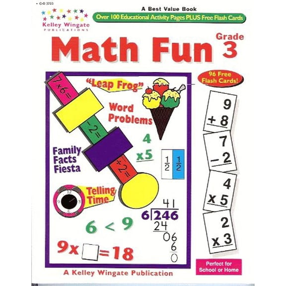 Pre-Owned Math Fun Grade 3, 9780887244414, 0887244416, Paperback,