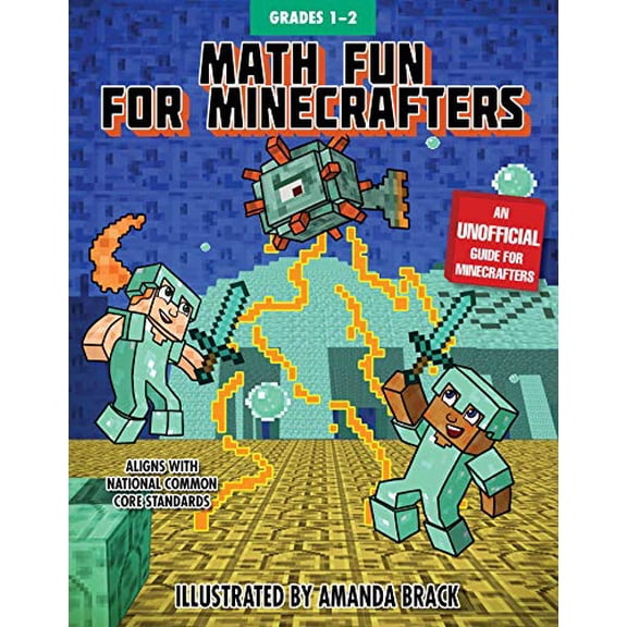 Pre-Owned Math for Minecrafters Math Fun for Minecrafters: Grades 1-2, (Paperback)