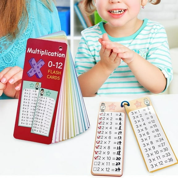 Math Games Flash Cards for Kids, Multiplication and Division Learning Cards, Educational Toys for Toddlers and Elementary Students, Classroom or Home Study