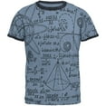 thumbnail image 1 of Math Geek Formula Mens Ringer T Shirt Heather Blue-Navy MD, 1 of 1