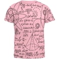 thumbnail image 1 of Math Geek Formula Mens T Shirt Pink SM, 1 of 1