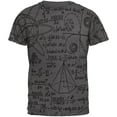 thumbnail image 1 of Math Geek Formulas All Over Dark Heather Soft Adult T-Shirt - Medium, 1 of 1